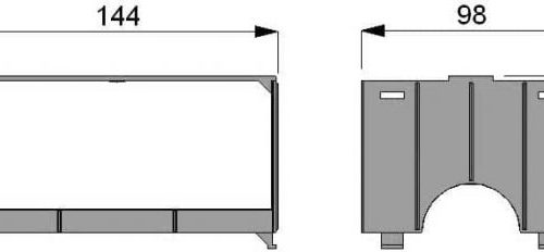 Modular Vertical Freezer Rack dimensions