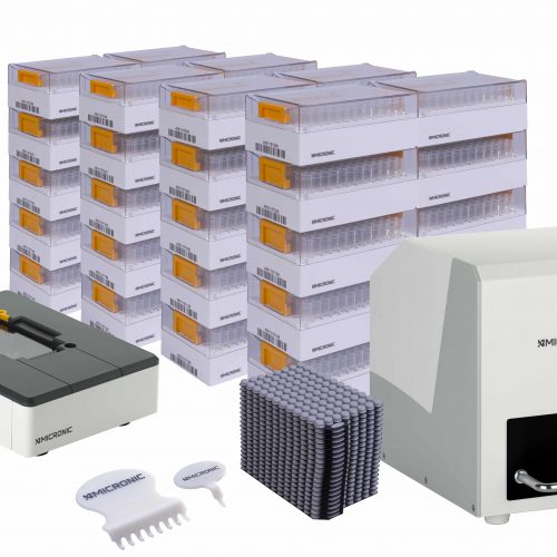 The Micronic Starter Pack Premium Plus with Push Caps is ideal for research laboratories that want to start using 2D coded tubes